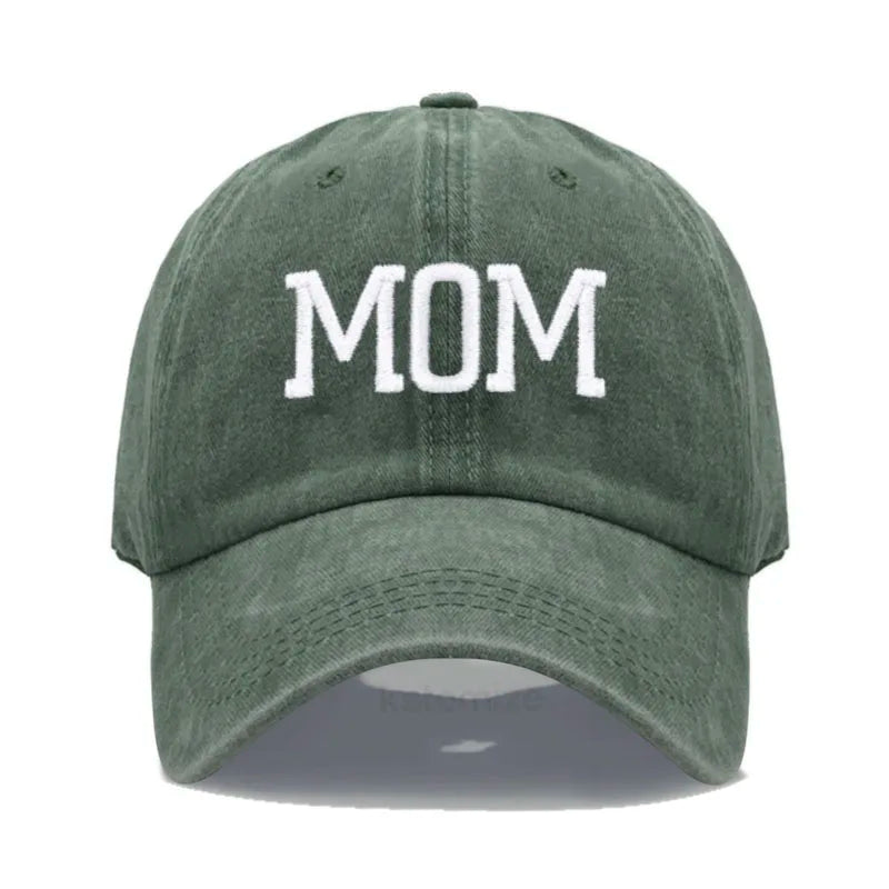 DAD MOM Embroidery Pure Cotton Men's Baseball Cap For Man  Womne's Fashion Sport Golf Caps Sun Hat Dropshipping