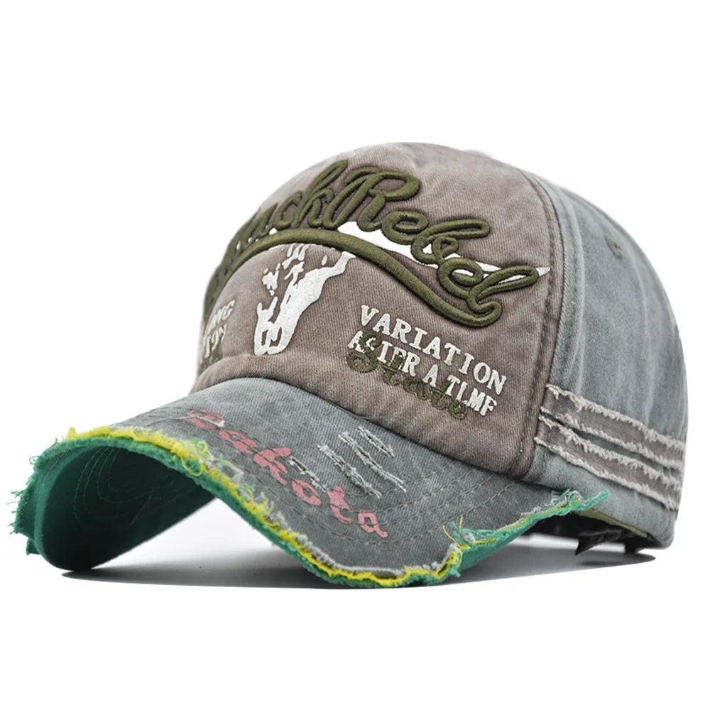 News Outdoor Sports Cotton Baseball Cap Retro Embroidery Men S Hip Hop Rebound Caps Snapback Hats
