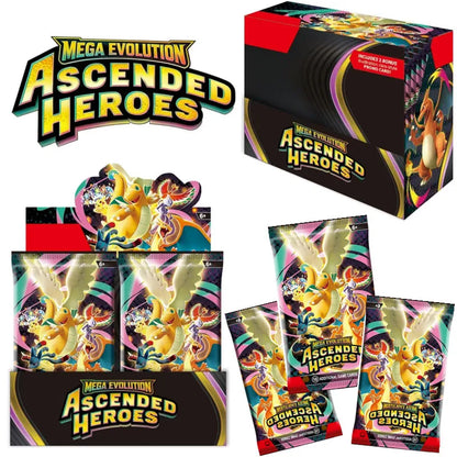 360 Pokémon TCG English Cards Set – Mega Evolution, Phantasmal Flames, Scarlet & Violet 151, Black Bolt Booster Trading Cards