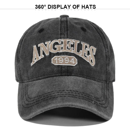Cotton Baseball Cap Men Women Letter Embroidery Hat Soft Top Casual Retro Snapback Hats Unisex