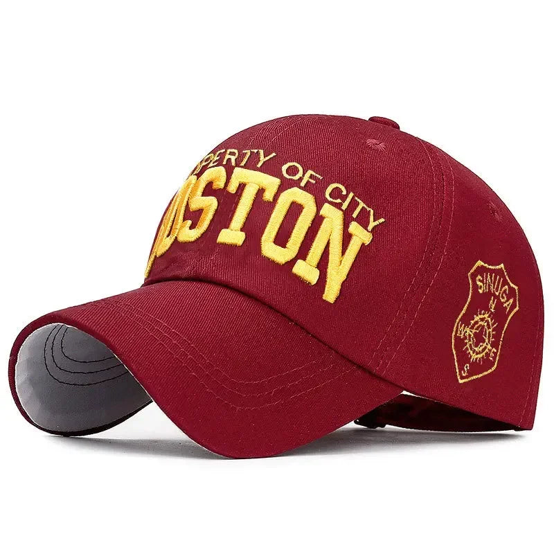 Boston Embroidered Baseball Caps Men Women Snapback Hats Designer Cap Gorras Hombre Originales Golf