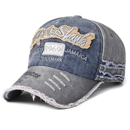 56-60cm Adjustable Retro Old Caps Men Embroidered Letter Baseball 1969 Edged Sports Outdoor Women S
