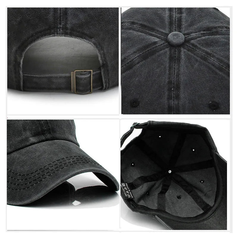 Initial Letter A-Z Embroider Baseball Cap Men Womne Washed Cotton Dad Hat Team Sport Visors Snapback
