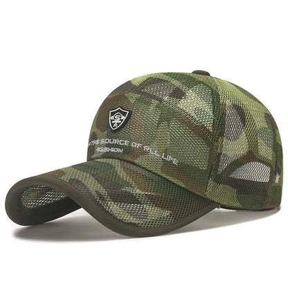 Summer Women Men Fishing Mesh Sun Hat Caps Female Male Black White Outdoor Sport Baseball Hats Cap