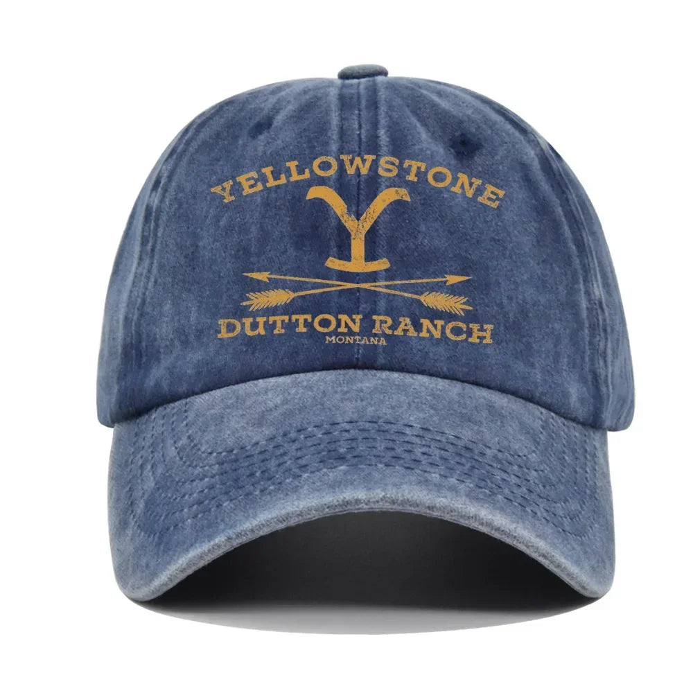 YELLOWSTONE Dutton Ranch Baseball Cap Snapback Sun Hat Spring Autumn Baseball Cap Sport Hip Hop Fitted Cap Hats for Men Women