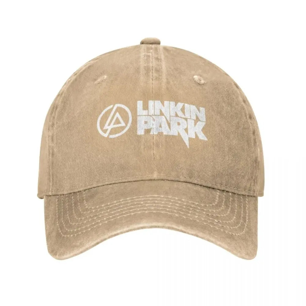 Linkins Meteora Minutes Midnight Men Women Baseball Caps Parks Hunting Distressed Washed Hat Vintage