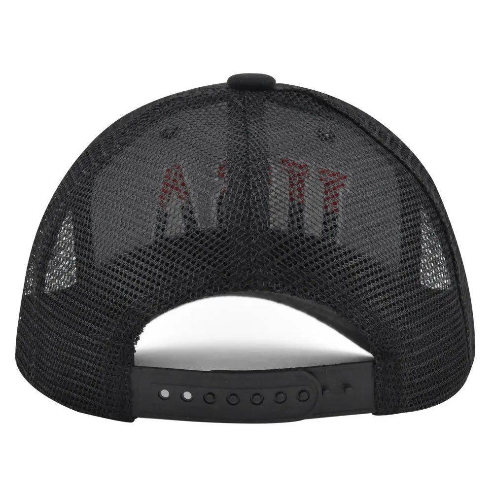 Summer Trendy American Mesh Baseball Cap Men Women Adjustable Retro Hip Hop Streetwear Sun