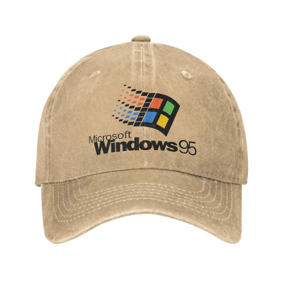 Summer Windows 95 Galaxy Baseball Cap Vintage Distressed Washed Sun Men Women Outdoor All Seasons