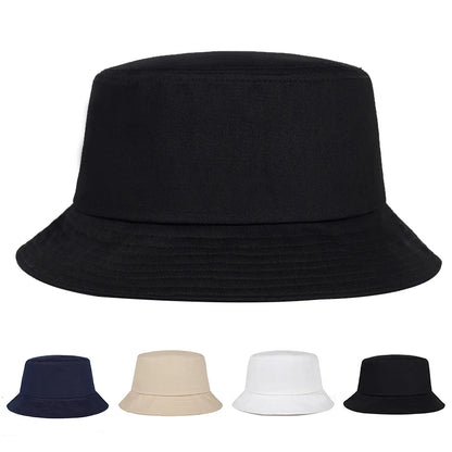 Unisex Solid Color Light Plate Personality Bucket Hats Fishermen Caps Outdoor Casual Cap Sunscreen