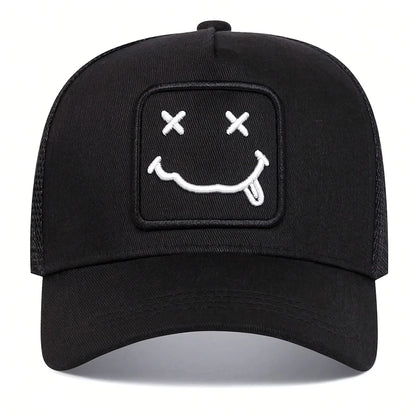 Unisex Xx Tongue Sticking Embroidery Baseball Net Caps Spring Summer Outdoor Adjustable Casual Hats