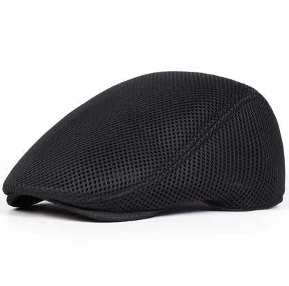 Men Mesh Breathability Newsboy Caps British Painters Hats Spring Summer Flat Cap Hip Hop Berets