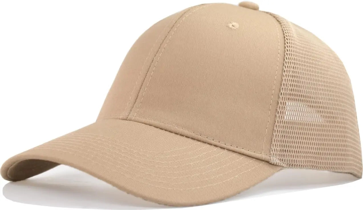 Sizes 55-60cm Adjustable Snapback Baseball Trucker Basic Plain Men S Women Mesh Work Splicing Cap