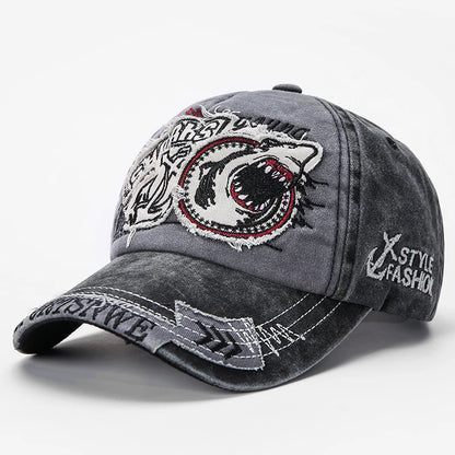 News Outdoor Sports Cotton Baseball Cap Retro Embroidery Men S Hip Hop Rebound Caps Snapback Hats