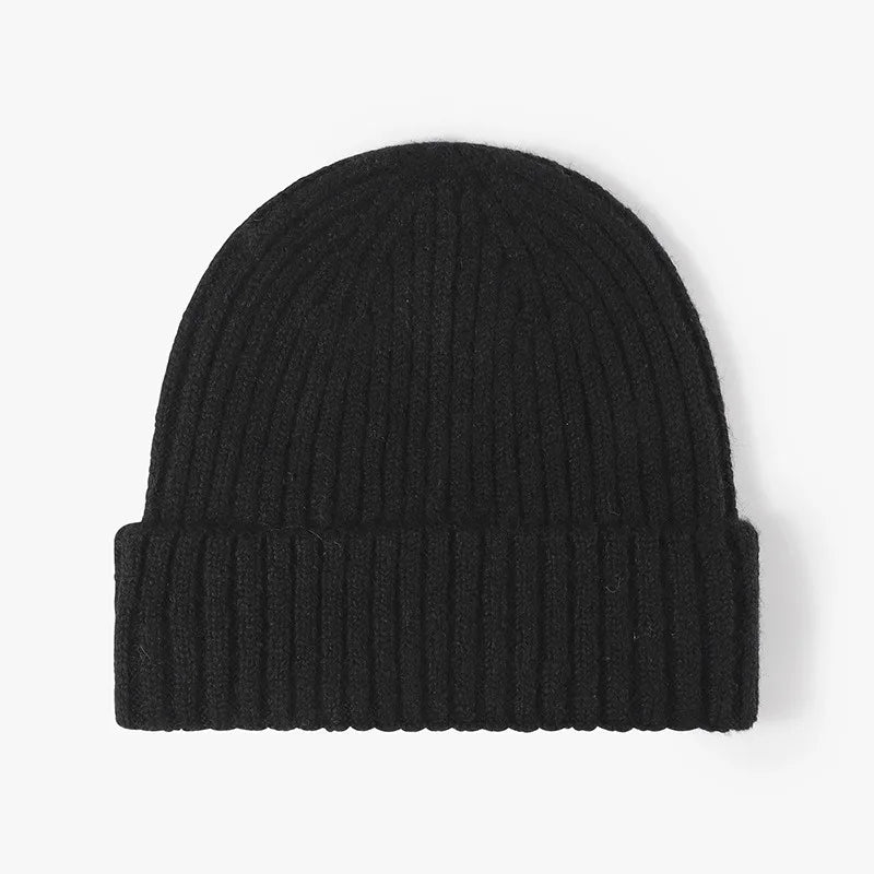 Cool Women Man Autumn Winter Thick Wool Beanie Hat Outdoor Earflaps Warm Knitted Cap Men - Thick