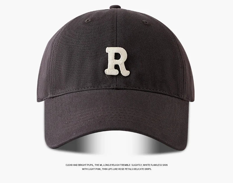 Large Head Circumference Baseball Cap Men S Women Dome Hat Soft Top 60 65cm Sun Protection Letter R