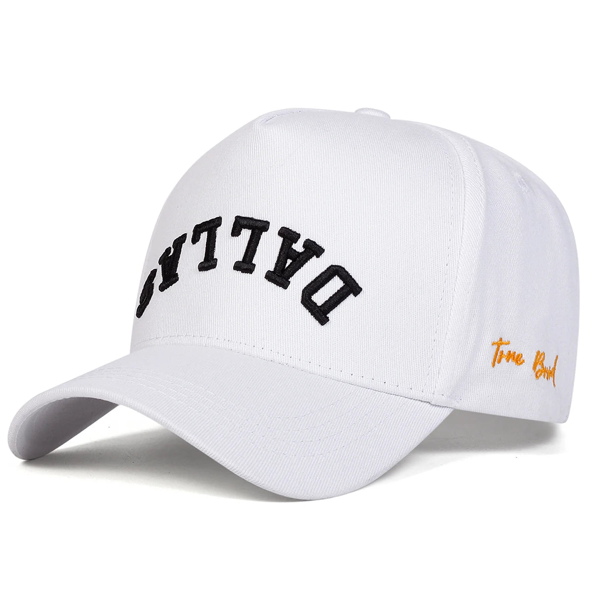 Unisex Dallas Letter Embroidery Baseball Caps Spring Autumn Outdoor Adjustable Casual Hats Hip Hop