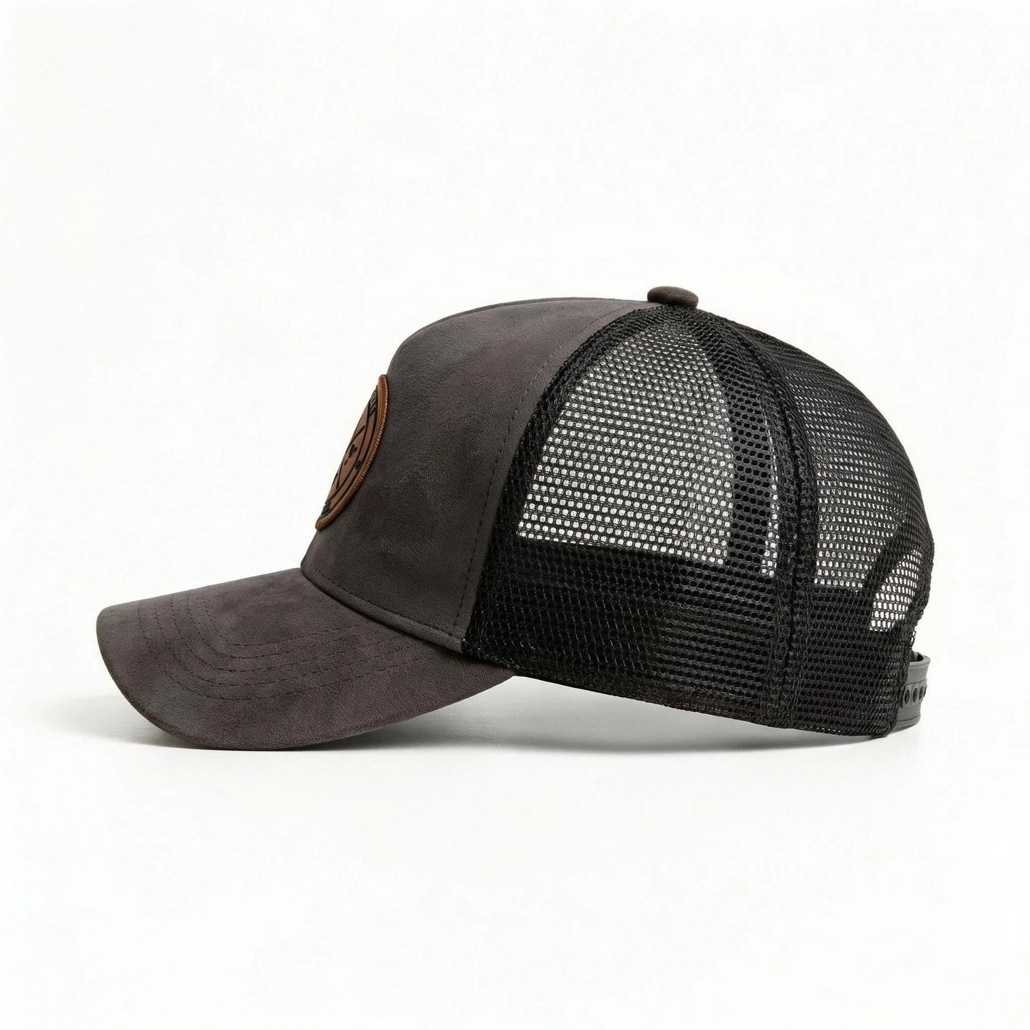 Letter Embroidered Baseball Cap Suede Breathable Mesh Truck Driver Men Women Sun