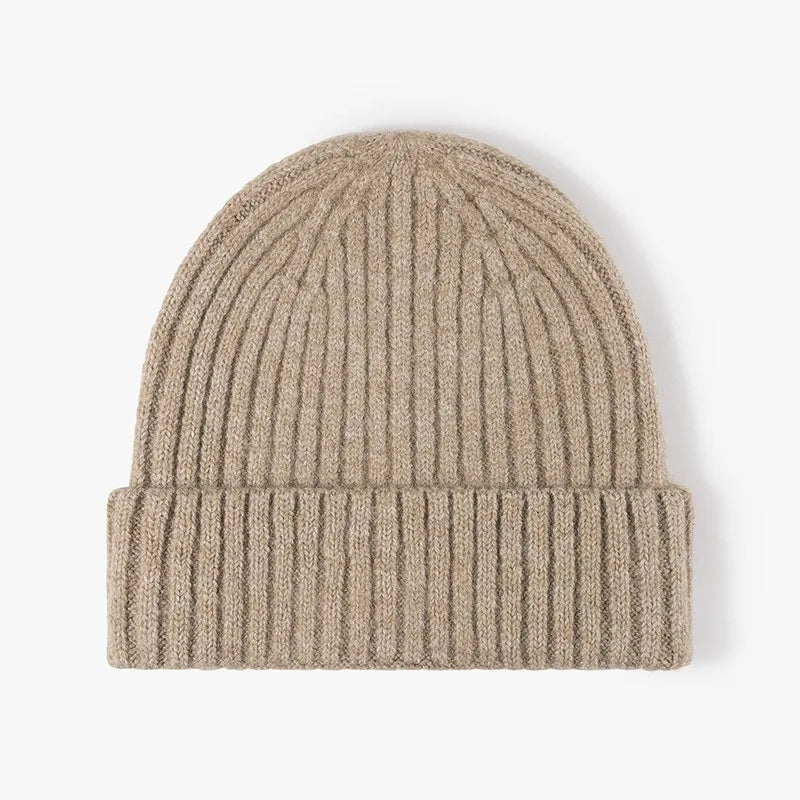 Cool Women Man Autumn Winter Thick Wool Beanie Hat Outdoor Earflaps Warm Knitted Cap Men - Thick