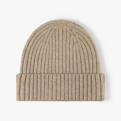 Cool Women Man Autumn Winter Thick Wool Beanie Hat Outdoor Earflaps Warm Knitted Cap Men - Thick