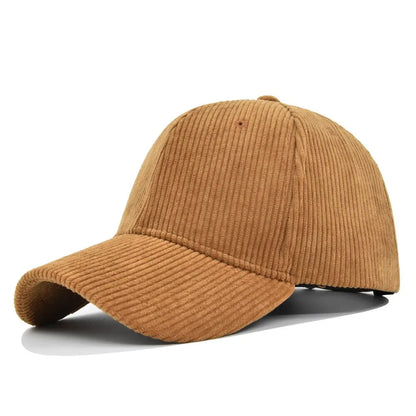 Corduroy Hat Korean Version Ins Baseball Cap Korean Version Versatile Show Face Small Curved Eaves Street Fashion Brand Cap Man