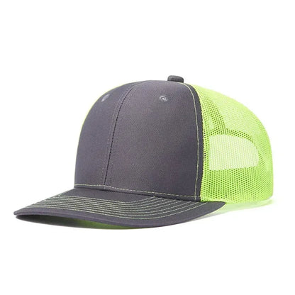 Summer Mesh Baseball Cap Men Women Slight Curved Snapback Trucker Hat Unisex Casual Outdoor