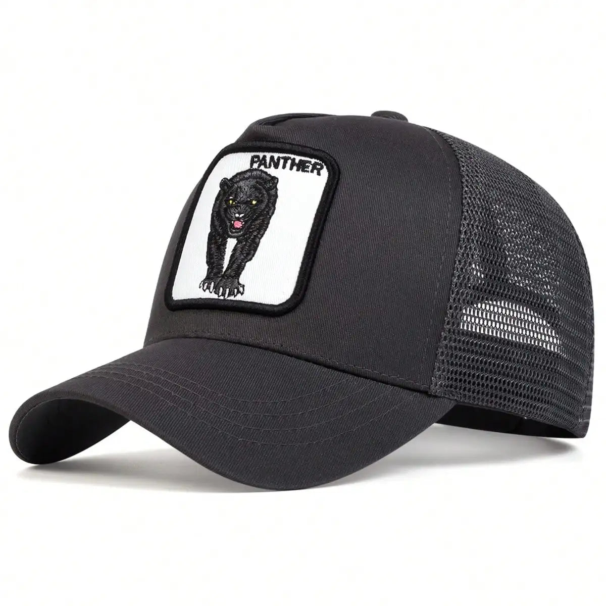 Unisex Leopard Embroidery Baseball Net Caps Spring Summer Outdoor Adjustable Casual Hats Sunscreen