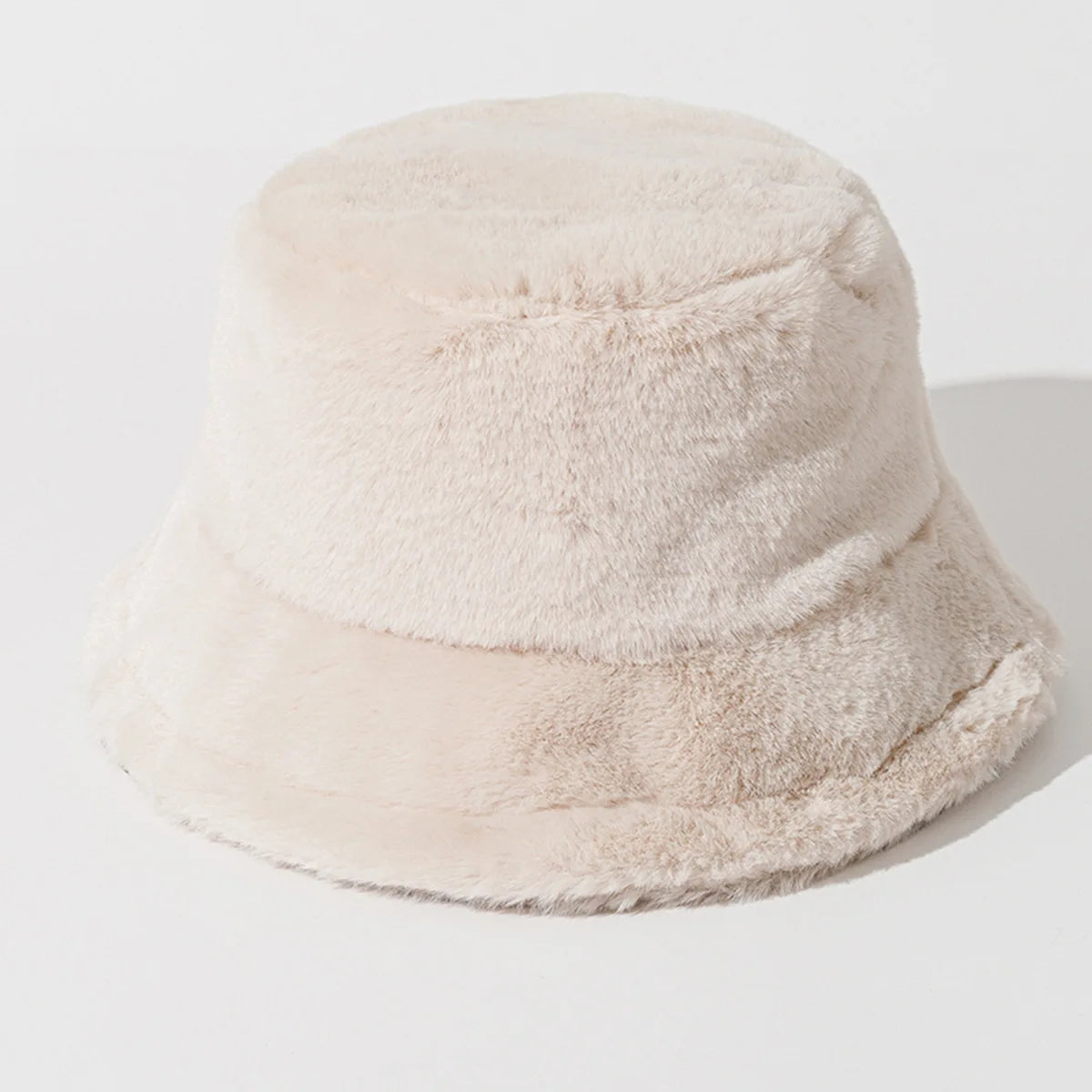 Cozy Faux Fur Bucket Hats - Soft, Warm, and Stylish Fisherman Caps with Adjustable Chin Strap, Perfect for Autumn & Winter Outdo