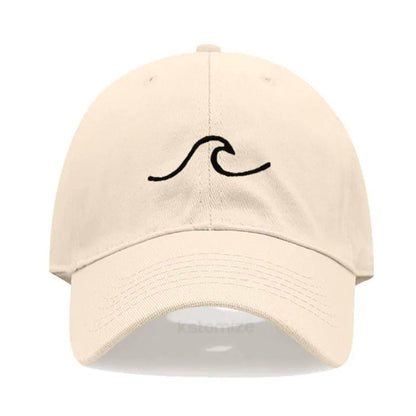 Men S Baseball Cap Women Washed Cotton Waves Embroidery Dad Hat Sport Golf Caps Man Sun Hats