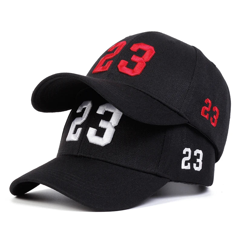 Unisex 23 Embroidery Baseball Caps Spring Autumn Outdoor Adjustable Casual Hats Hip Hop Cap