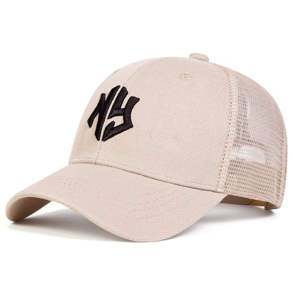 Unisex Letter Embroidery Baseball Net Caps Spring Summer Outdoor Adjustable Casual Hats Sunscreen