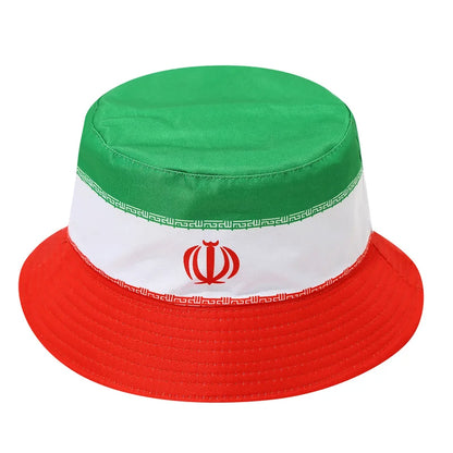 Countries National Flag Bucket Hat Men Women Football Fan Party Cup Reversible Sun Soccer Fans
