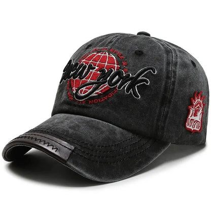 New Distressed Cotton Washed Baseball Cap Korean Outdoor Sunscreen Hat Casual And Versatile Street Spring And Autumn Sunhat