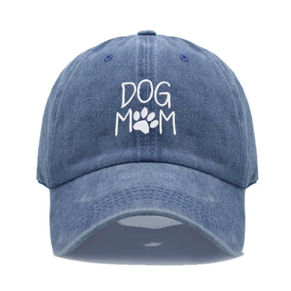 Dog Mom Embroidered Baseball Cap Women Men Adjustable Soft Cotton Dad Hat Unisex Classic Golf Caps