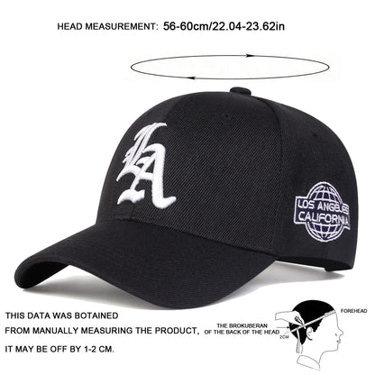 Unisex Personality Letter Embroidery Baseball Caps Spring Autumn Outdoor Adjustable Casual Hat Hip