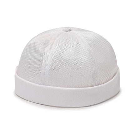 Quick Dry Brimless Hat Lightweight Daily Beanie Mesh Docker Cap Sailor Rolled Cuff Harbour Casual