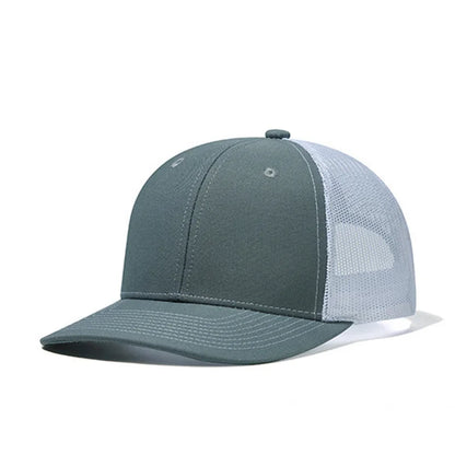 Summer Mesh Baseball Cap Men Women Slight Curved Snapback Trucker Hat Unisex Casual Outdoor