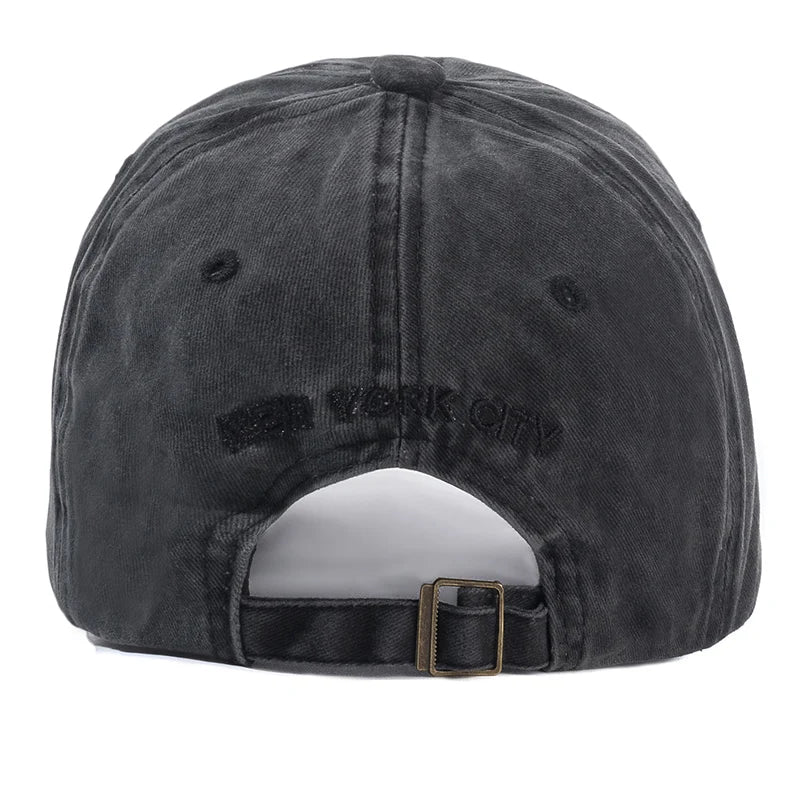York Washed Cotton Cap Men Women Gorras Snapback Caps Baseball Sun Protection Casquette Dad Hat