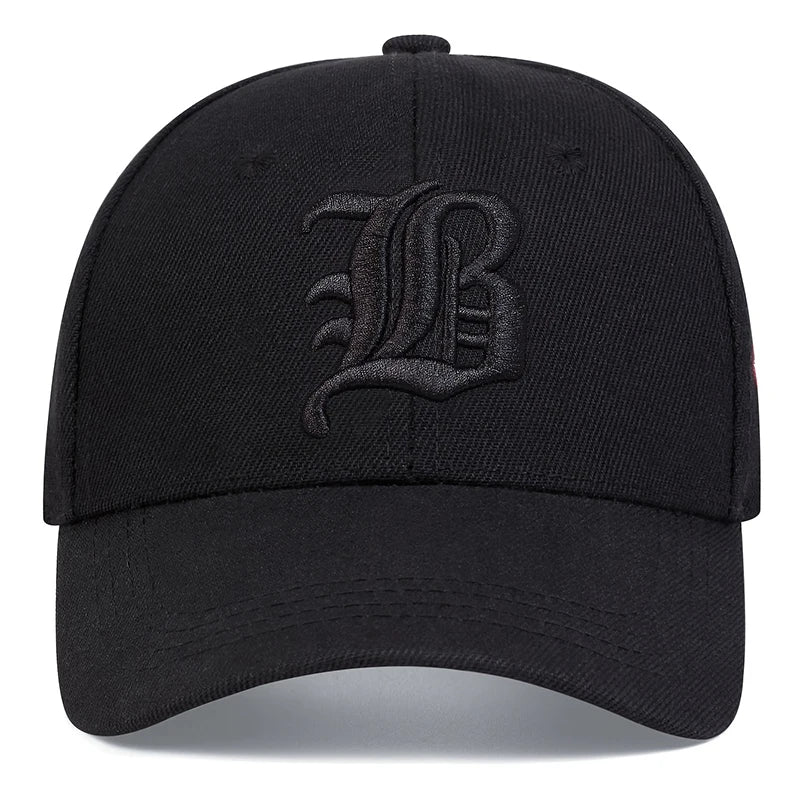 Unisex Gothic Letter Flb Embroidery Baseball Caps Spring Autumn Outdoor Adjustable Casual Hats